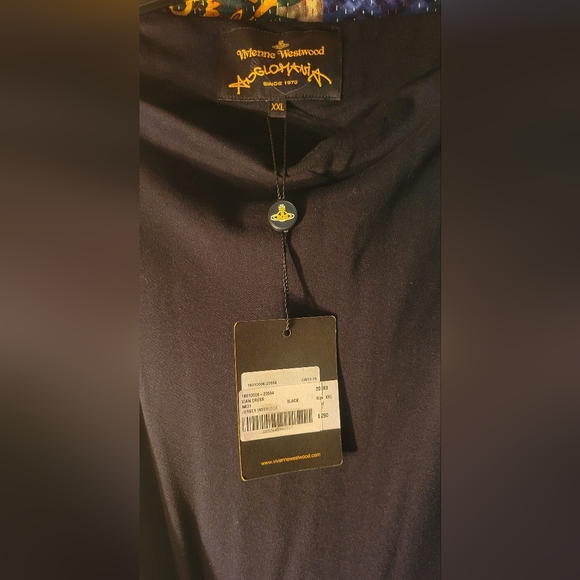 Vivienne Westwood Black Form Fit Assymetric Jersey Dress XXL - Picture 10 of 13